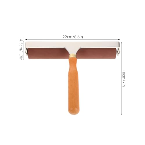 Rouleau caoutchouc pour monotype et estampe avec manche - 3