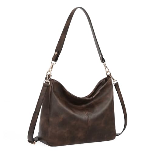 Image of GOIACII Hobo Bags for Women, Soft Leather Shoulder Crossbody Purse, Ladies Large Casual Tote Handbag Multi Pocket
