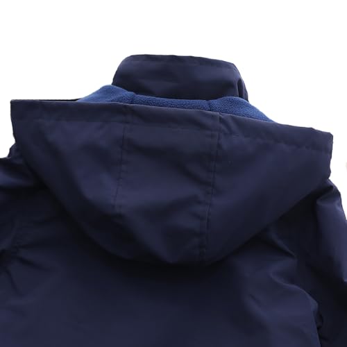 ABALACOCO Boys Winter Warm Coats Outwear Fleece Jacket Fashion Top Casual Hooded Fleece Windproof Wear4