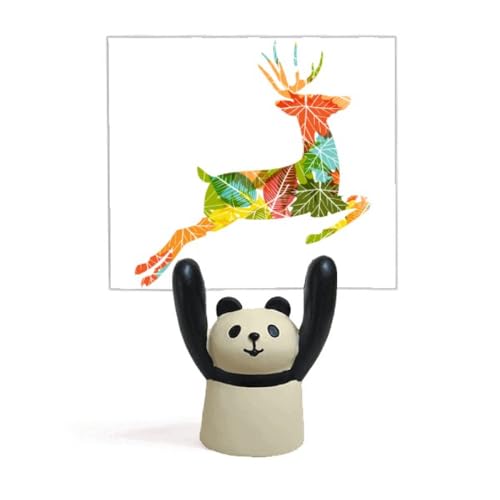 Porte-mémo coloré avec élan et panda pour égayer votre bureau d'étudiant ou de télétravail