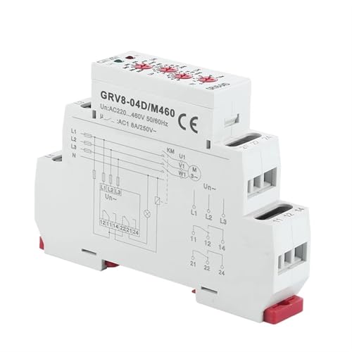 Relais triphasé GRV8-04 avec détection de défaillance de phase - 2