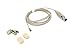 Beige Lavalier Lapel Mic with 4 pin mini XLR TA4F for Shure wireless