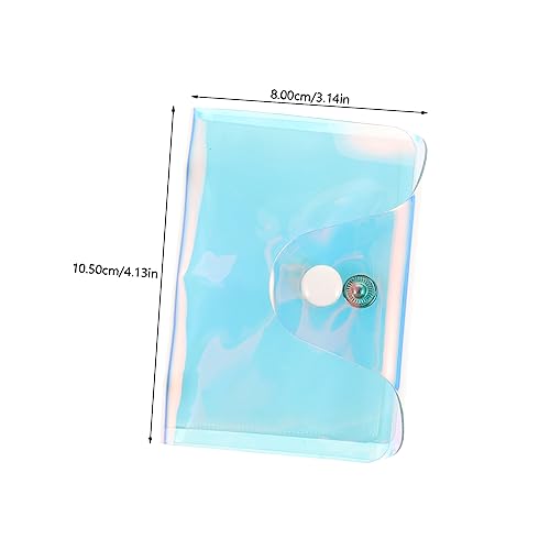 Transparent Credit Card Holder Wallet Hologram Clear Business Card Organizer Case2