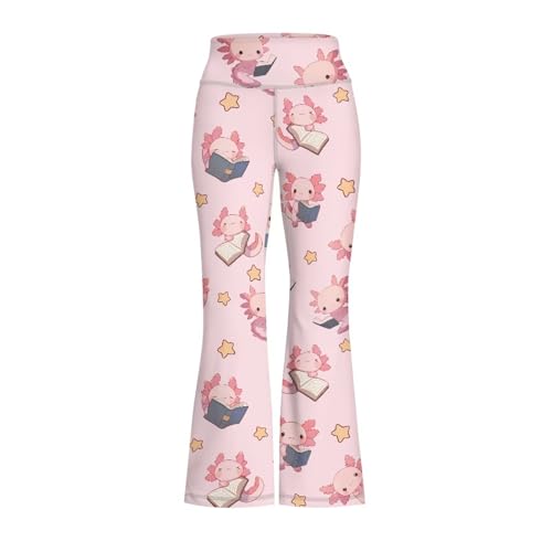 Image of Girls Flare Leggings Cute Bell Bottoms for Teen Girls Wide Leg Sweatpants for 5-14 T