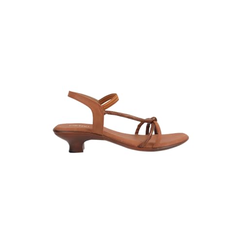 Image of Metro Women Embellished Casual Kitten Heel Sandals