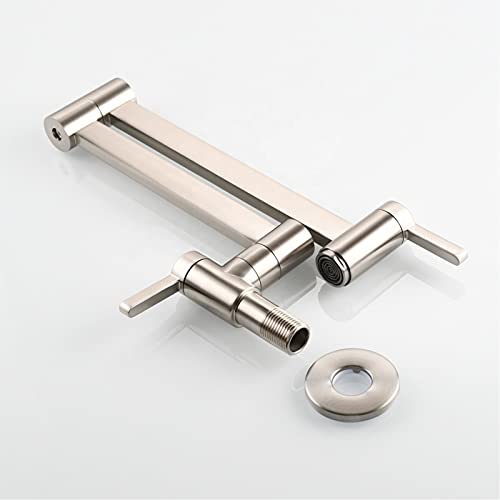 Grifo de llenado de ollas extensible de latón para montaje en pared 7