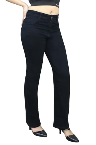 Image of Spandex Straight Fit Regular Jeans for Womens and Ladies