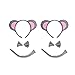 NUOBESTY Set Costume da Topo Cravatta a Fascia per Orecchie E Kit Coda per Festa di Halloween Costume Cosplay per Bambini Ratto 2 Set