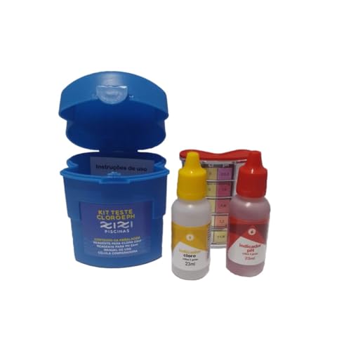 Kit Estojo De Teste Medicao Ph E Cloro Para Piscina