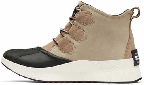 Sorel Women's Out N About III Classic Waterproof, Omega Taupe/Acid Green, 7.5 Regular