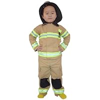Fireman Costume,Kids Fireman Costume Set With Firefighter Toy Accessories, Firefighter Role Play Dress Up Outfit For Boys & Girls 3+ Years, Halloween Fancy Dress & Pretend Play Toys For Toddlers