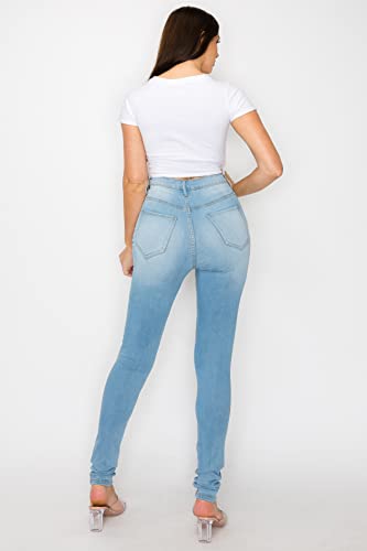Aphrodite High Waisted Jeans for Women - High Rise Waist Skinny Slim Fit Stretch Casual Denim Pants with Faux Front Pockets4
