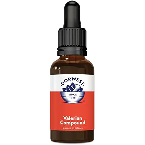 Dorwest Valerian Compound for Dogs and Cats, 30ml, Fast Dog Calming Liquid Drops - Valerian for Dogs, Non-Drowsy Cover