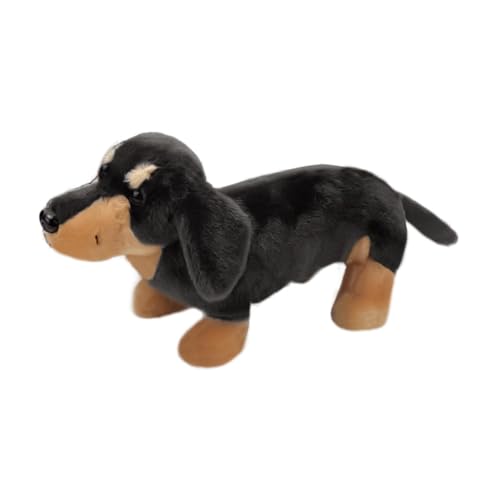 Suphyee Perro de Peluche,Animal de Peluche de Perro Weiner | Juguete para Perro de Dibujos Animados de 9,84 Pulgadas,Muñeco de Cachorro de Peluche, Linda Almohada de Animal, decoración de