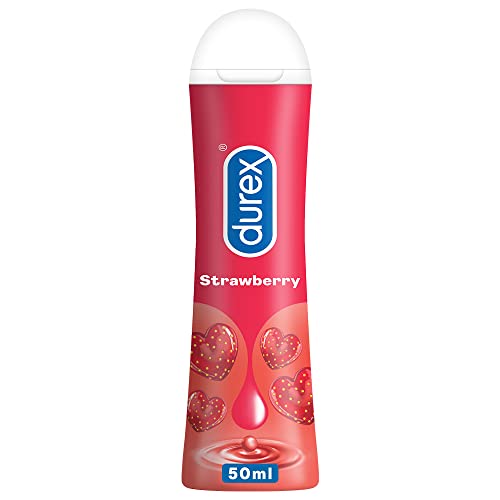Image of Durex Real Feel Condoms For Men - 10 Count| For Real Skin On Skin Feeling| Latex Free| Suitable For Use With Lubes & Lube Strawberry Flavoured Lubricant Gel - 50 Ml