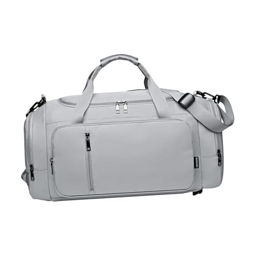 Borsa da viaggio da weekend da a mano Borse da a tracolla per uomo Donna da da palestra sportiva Grigio