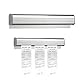 30cm Bonschiene Bonleiste,Gastronomie Bonhalter,Aluminium Bestellhalter Klemmleiste Zettelhalter,Gastronomie Zubehör,Bonleiste Gastronomie,Für Hold Orders, Küche Ticket, Bar, Büro, Bestellung