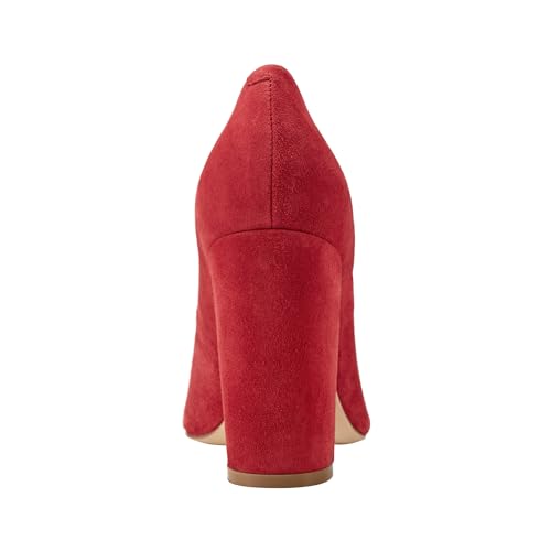 Marc Fisher LTD Women's Abilene Pump, Red Suede 610, 9.53