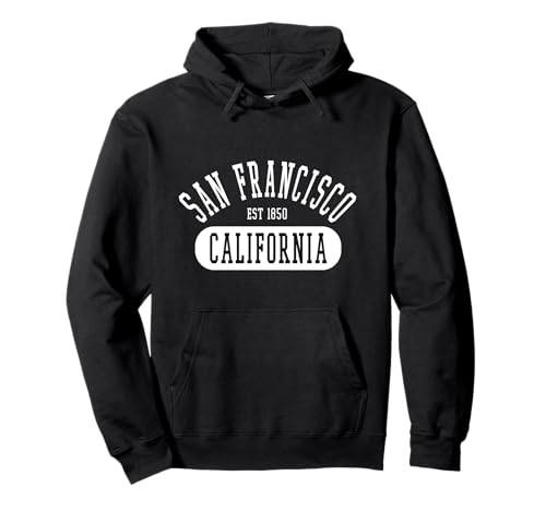 Retro College Style San Francisco California Women Men Pullover Hoodie