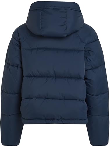 Tommy Jeans Damen Pufferjacke Warm, Blau (Dark Night Navy), L