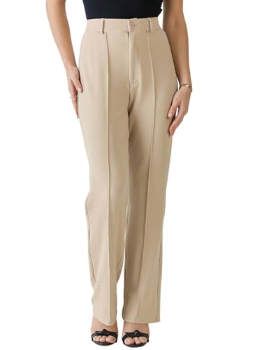 KOTTY Women Polyester Blend Solid Trousers