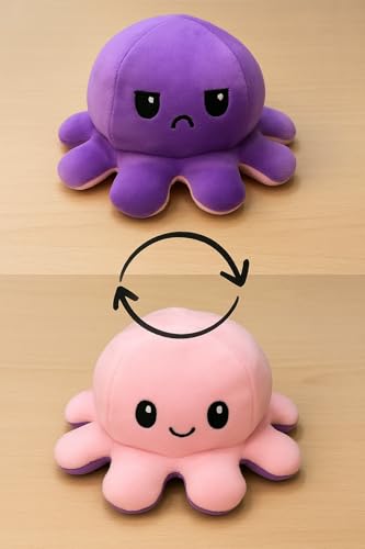 Image of SARO Cow Tremp Plush Soft Toy Cute Kids Animal Home Decor Boys /Girls (Pack of 1)(30 Cm) | (Purple Octopus)