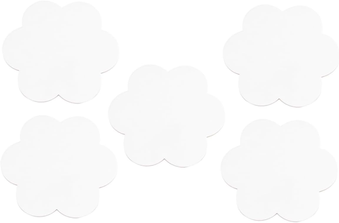 Operitacx 5Pcs Flower Shaped Blank Canvas Boards for Oil Painting Painting Panels and Drawing Surface for Artists