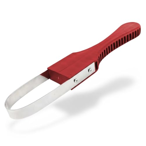 ZAKTUS Jätefaust Unkraut Entferner Gerät, Arbeitssparender Unkrautstecher mit Stiel, Hand Gartenkralle, Gartenwerkzeug für Jäten und Lösen, Garten Gadgets und Zubehör (Rot)