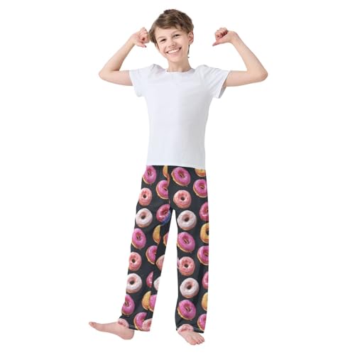 Pajama Bottoms, Pajamas Long Pant Donut Colored Glaze Lounge Wear Casual Sleep Pants Soft Pjs Sleepwear3