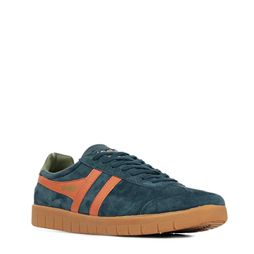 Image of Gola Men's Hurricane Suede Navy /Moody Orange /Khaki /Gum 10 M