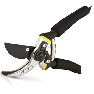 Astorn Premium Bypass tuinsnijder voor tuinieren, robuuste, ultrascherpe snoeischaar met ergonomische soft-grip handgreep