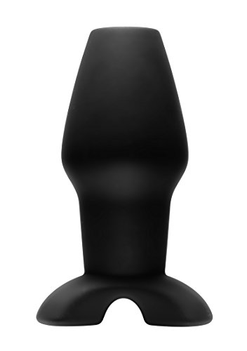 Plug anal creux en silicone grand XR-Brands pour dilater sans effet ventouse inconfortable