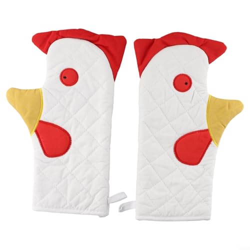 Manoplas de horno de gallo para manejo de alimentos calientes, perfectos para hornear, cocinar y barbacoa