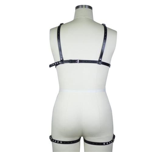 WUUDOA Harness Damen Oberkörper, Sexy Outfit für Damen für Sex, Bondage Fesseln für Frau, Fetisch Dessous, Sexy Outfit Dessous für Sex, Body Harness, Erotische Frauen 9