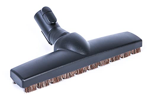Staubsaugerladen.de Premium Parkettbürste kompatibel mit Miele Staubsauger Bürste Bodendüse Parquet Twister XL Parkettdüse Hartbodendüse Rosshaar Ersatzteile Klick Funktion & Parkhalterung