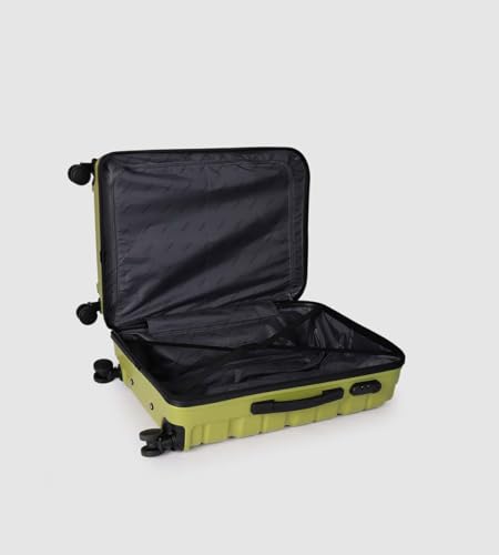 Image of TEAKWOOD Leathers 65 CM 8 Wheels Trolley Bag, Hard Cabin Trolley Small, 65 CM Trolley Bag for Travel, Lock System 360 Degree 8 Rotating Wheel (65 CM, Lime Green)
