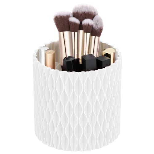 HOTUT Organisateur Maquillage Rotatif, 360°Rotatif Pot a Crayon, Porte-pinceaux, Rangement...