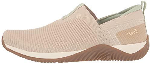 Ryka Women's Echo Knit Slip-On Sneaker, Oatmeal Taupe, 8 #TOP7