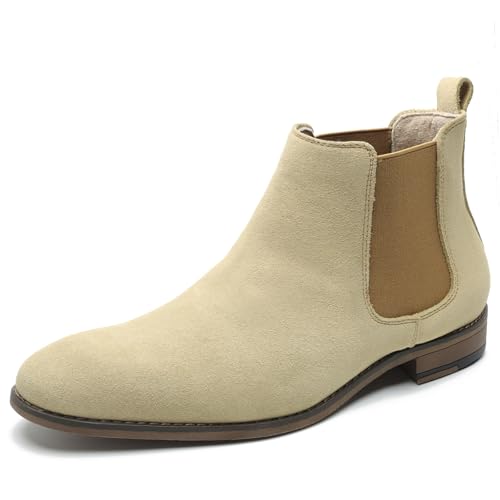 Cestfini Chelsea Boots Men Classic Elastic Dress Boots Casual Men's