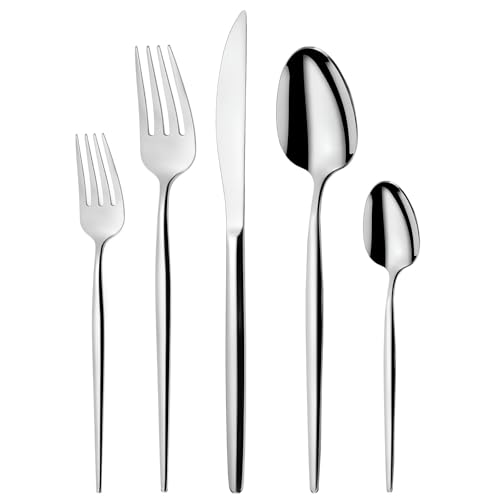 Targzier Besteck Set 6 Personen,30 teiliges Besteck Sets Modernem,Hochwertiges Edelstahl Essbesteck inkl. Messer,Gabeln und Löffel,Hochglanzpoliert Besteckset for Tabelle,Spülmaschinenfest Targzier Besteck Set 6 Personen,30 teiliges Besteck Sets Modernem,Hochwertiges Edelstahl Essbesteck inkl. Messer,Gabeln und Löffel,Hochglanzpoliert Besteckset for Tabelle,Spülmaschinenfest