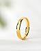 TIGRADE Titanium Ring 2mm 4mm 6mm 8mm 18k Gold Plated Wedding Band in Comfort Fit Dome Polished for Men Women Size 3-14, 4mm, Size 4