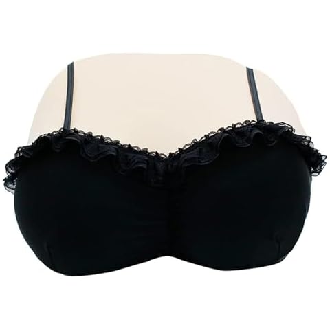poceton Soft Boobs Pillow, 3D Memory Foam Sleep Pillow Creative Realistic Boobs Breasts Pillow Cushion, Sexy Couple Kawaii Toy Pillow Funny Gift (Black) Cover