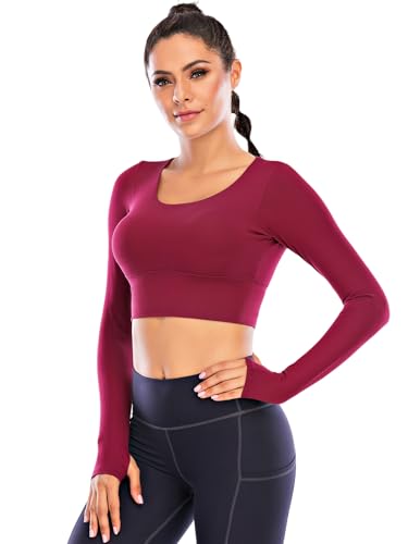 Image of Ecupper Womens Short Sleeve Sport Crop Top Strappy Padded Backless Yoga Top Workout Fitness Shirt