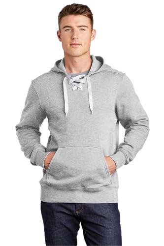 SPORT-TEK Men's Lace Up Pullover Hooded Sweatshirt