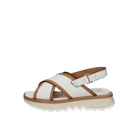 Sandales Stonefly Blanc 219207 nu-pieds en cuir souple femme
