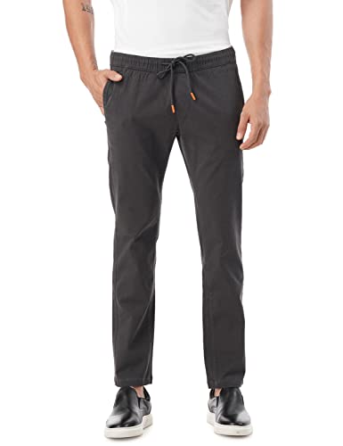 Image of FYLTR Men's Taper Fit Stretch Cotton Joggers with Elasticated Waistband & Drawstrings