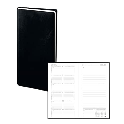Agenda – 8,8 x 17 cm – NOTEX ML Alpha negro – 1 semana en 1 página + notas – 2026