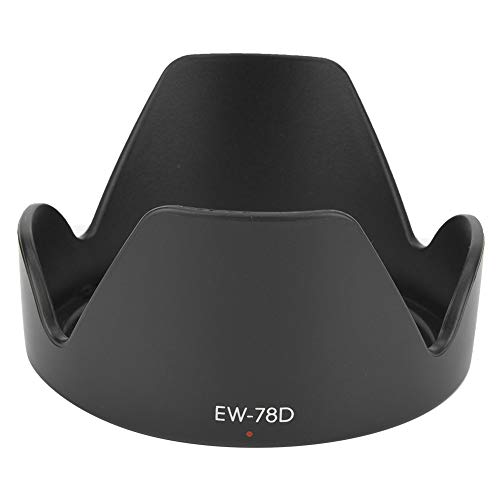EW-78D Lens Hood for EF S 18-200mm F 3.5-5.6 IS Lens, Camera Lens Hood Shade Protector Replacement Black ABS - Image 4