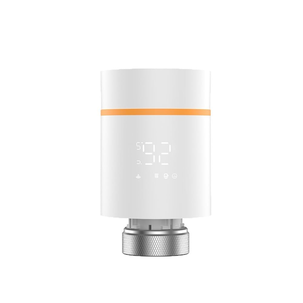 Válvula termostática inteligente WiFi para radiador, control remoto con aplicación Tuya, compatible con Alexa, cabezal TRV M30x1.5 con anticongelante y bloqueo para niños