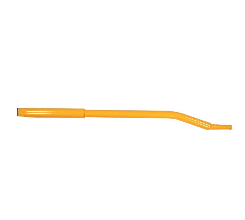 34" Combination Winch Bar for Flatbed Trailer - Yellow Coated Steel Flatbed Winch Bar with Non-Slip Handle &amp; Slip Resistant Tip for Secure Operation